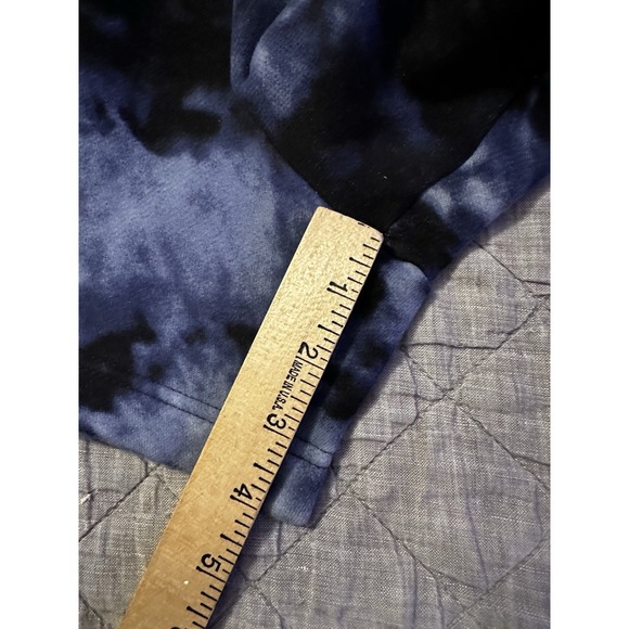 Hollister Tie Dye Sweat Shorts XS Blue Black Logo Lounge Athletic 4in Inseam Y2K - Picture 3 of 8